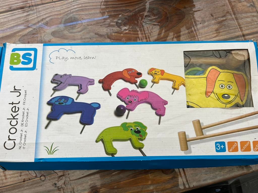 Leuke croquet set voor kinderen, Kinderen en Baby's, Speelgoed | Buiten | Los speelgoed, Ophalen of Verzenden, Zo goed als nieuw