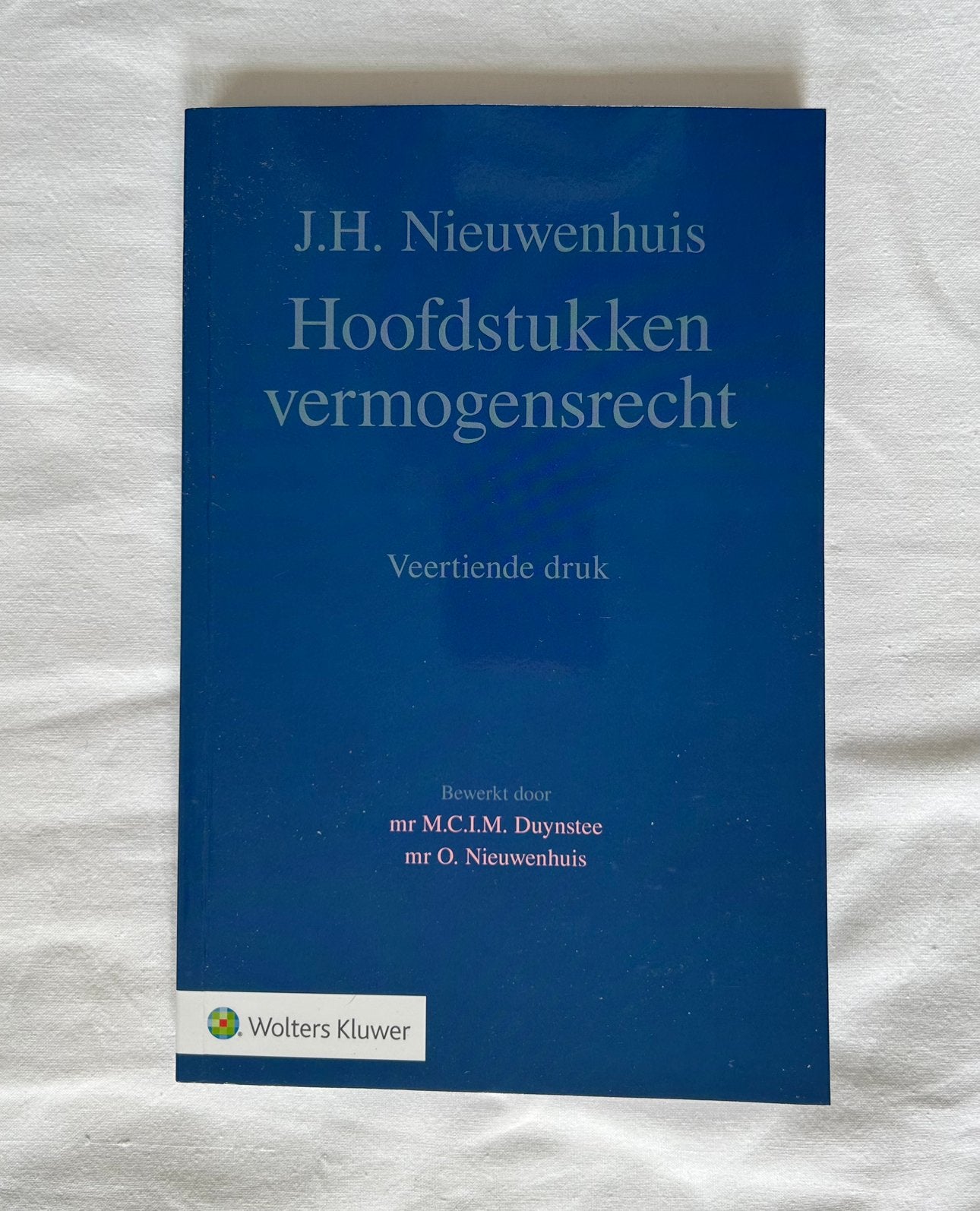 Hoofdstukken vermogensrecht, J.H. nieuwenhuis, Ophalen of Verzenden, Alpha, Zo goed als nieuw, WO