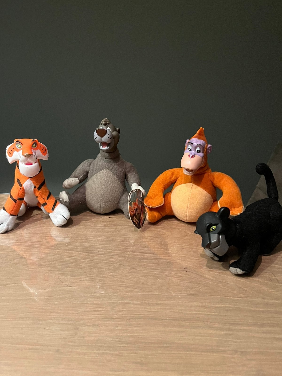 Leuke vintage Jungle book knuffels Disney, Ophalen of Verzenden, Leeuwenkoning of Jungle Boek, Zo goed als nieuw, Knuffel