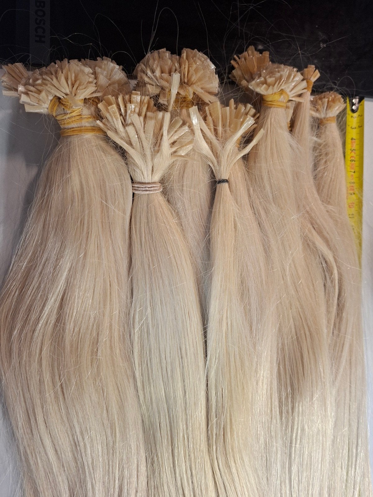 1kilo hair extensions wax /keratine echt haar 60cm, Ophalen of Verzenden, Pruik of Haarverlenging