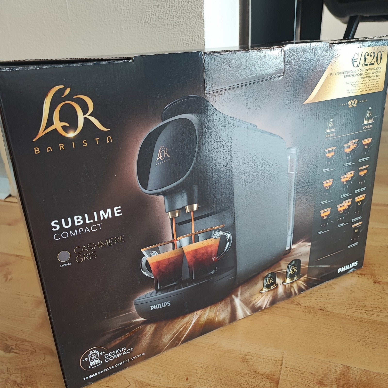 2x L'OR Barista Sublime koffiemachines - gereviseerd, Ophalen of Verzenden, 2 tot 4 kopjes, Koffiepads en cups, Afneembaar waterreservoir