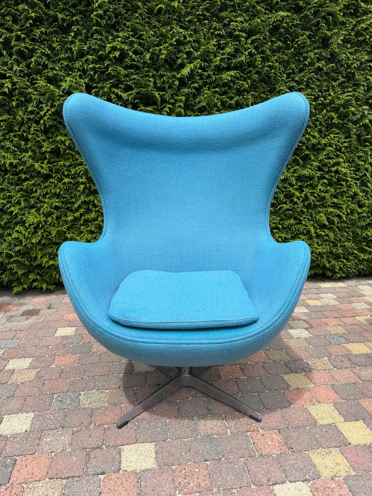 Egg Chair - Blauw, Huis en Inrichting, Stoelen, Ophalen, Blauw, Zo goed als nieuw, Eén