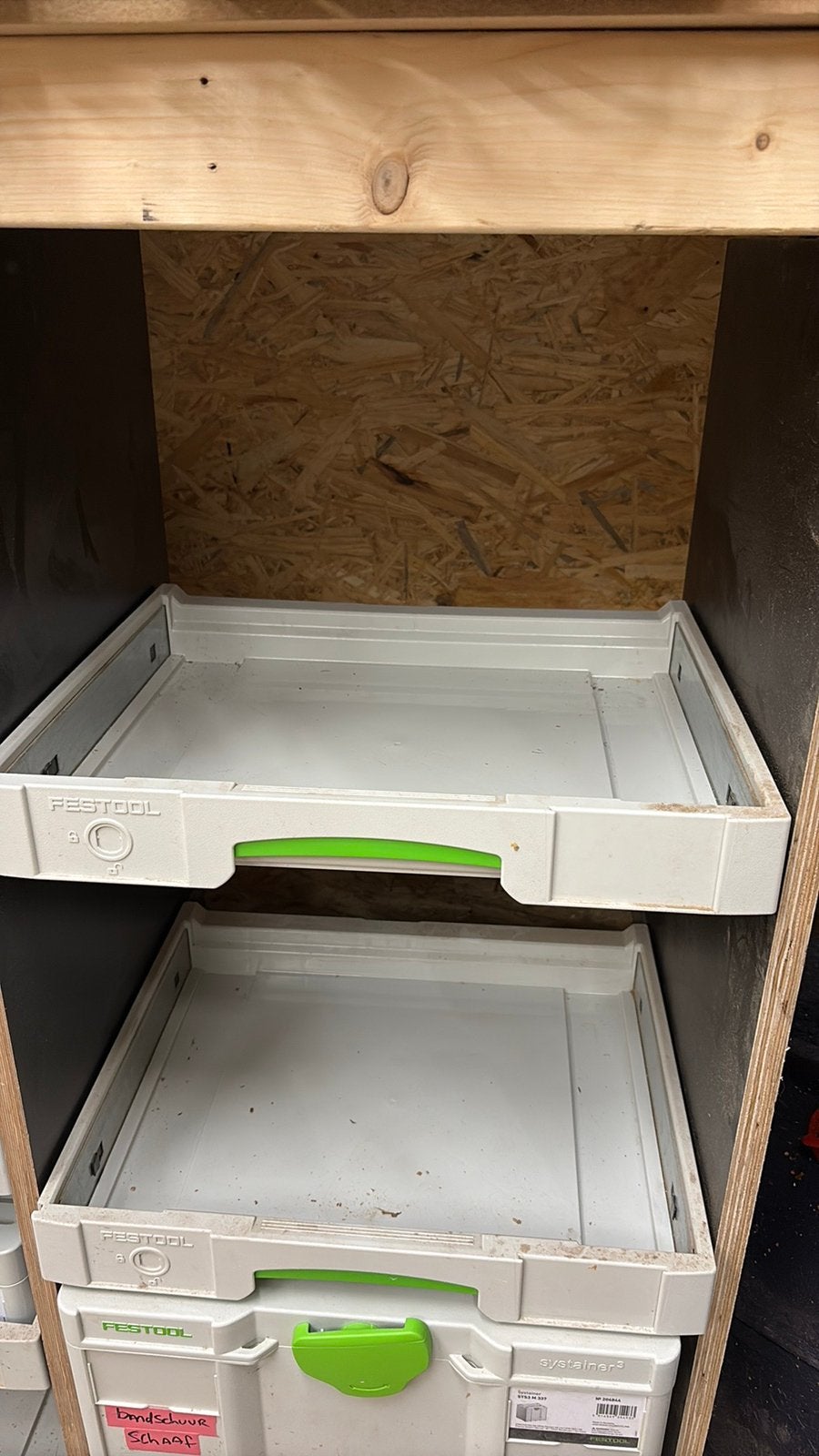 4x Festool 500767 / SYS-AZ Uittreklade, Ophalen of Verzenden, Zo goed als nieuw