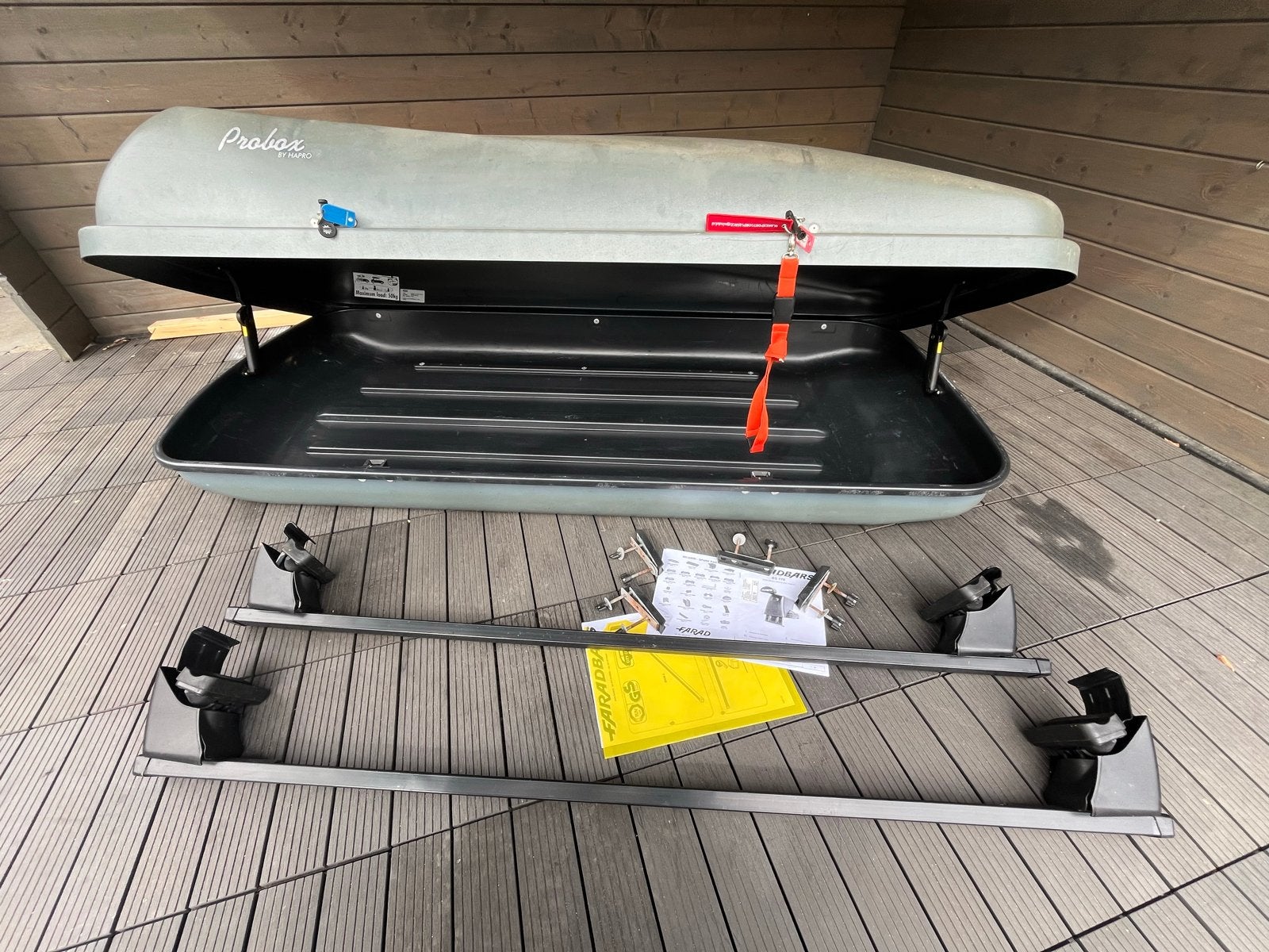Hapro Probox 440L dakkoffer + Farad dakdragers Ford C-Max, Auto diversen, Ophalen, Gebruikt
