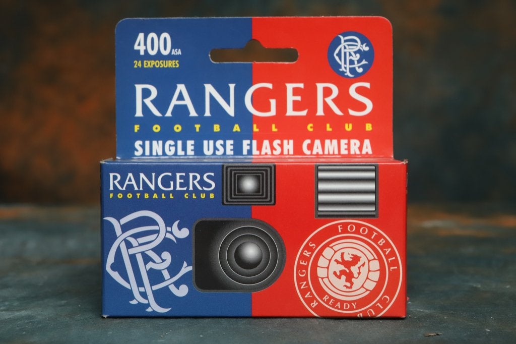 wegwerp camera voetbal club Glasgow Rangers., Ophalen of Verzenden, Nieuw, Compact, Overige Merken