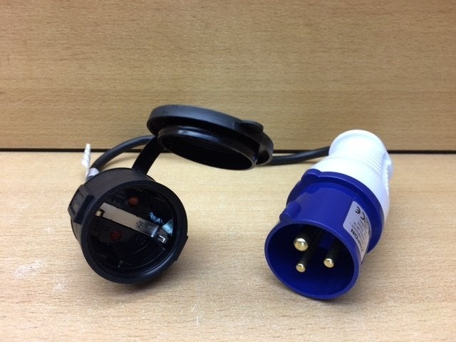 Verloopstekker camping euro mannetje., Caravans en Kamperen, Caravan accessoires, Eddiys, Espel, Nieuw, Info@eddiys.eu