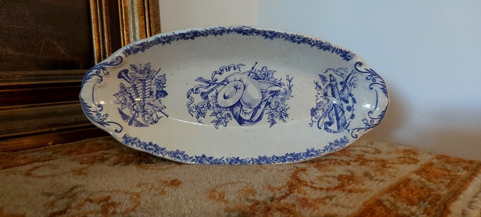 Serveerschaal Hippolyte Boulanger Choisy Le Roi 1860-1910, Ophalen of Verzenden