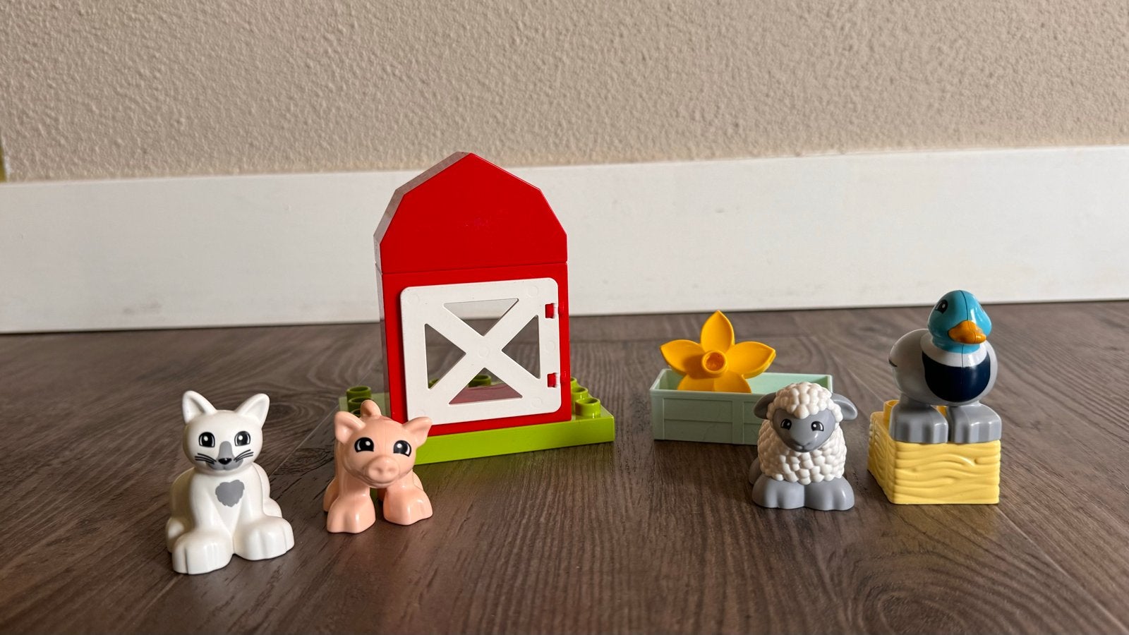 Lego Duplo Boerderij Dieren Set met Schuur, Ophalen of Verzenden, Gebruikt, Overige merken