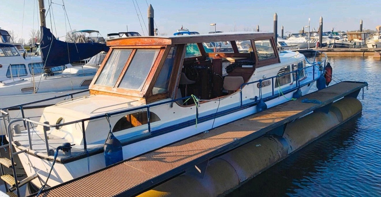 Historisches Stahlboot Werftbau 9,5x2,80 Meter, Watersport en Boten, Motorboten en Motorjachten, 9 m, Gebruikt, Diesel, Kruiser