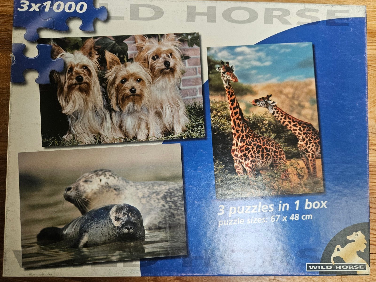 3 puzzels van 1000 stukjes van Wild Horse, Ophalen of Verzenden, 500 t/m 1500 stukjes, Zo goed als nieuw