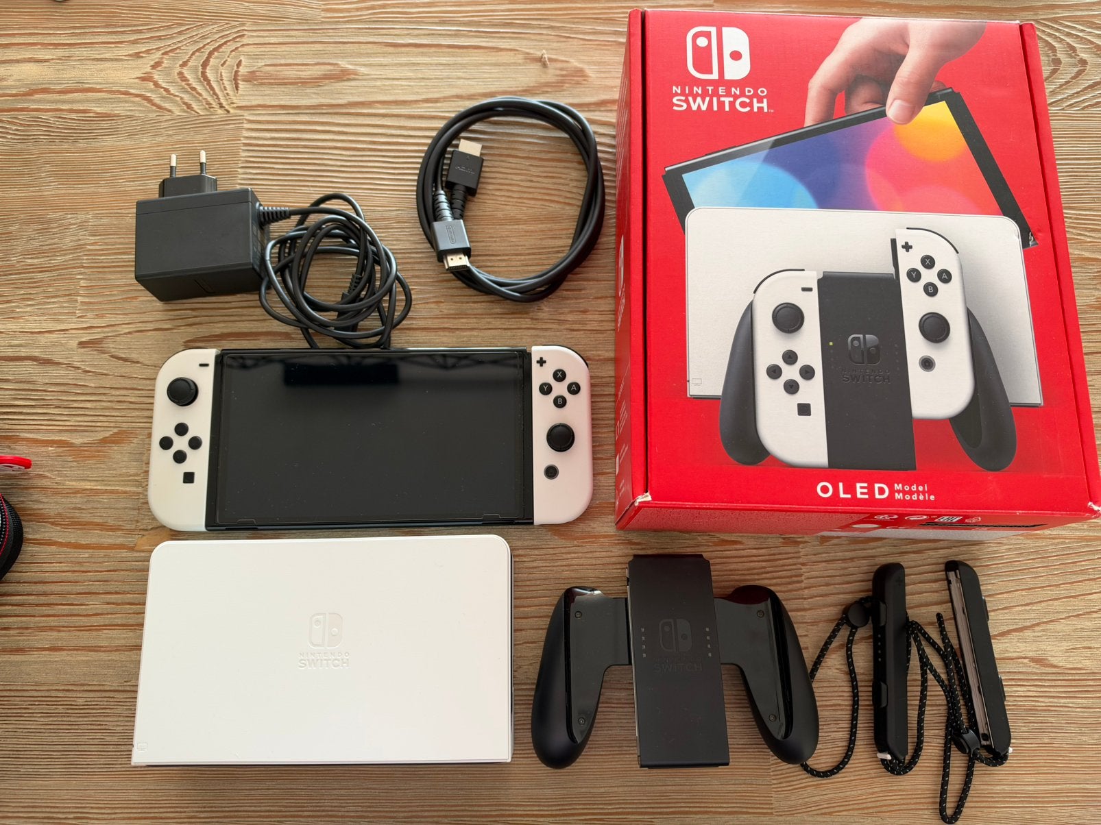 NINTENDO Switch OLED - 64 GB - Wit, Ophalen, Zo goed als nieuw, Met 1 controller, Switch OLED