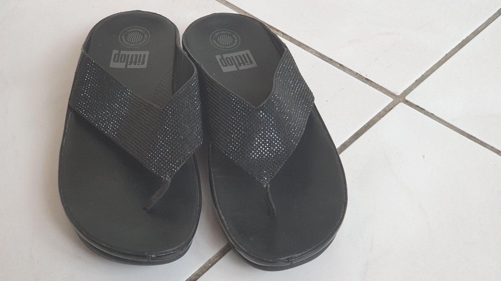 FitFlop Slippers Zwart Maat 38, Kleding | Dames, Schoenen, Slippers, Verzenden, Zwart, Fitflop