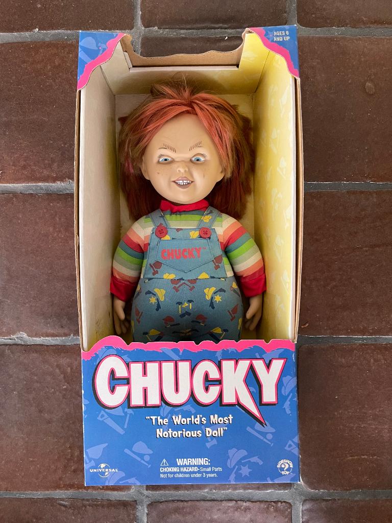 Sideshow Toys - Chucky Worlds Most Notorious Doll, Ophalen of Verzenden, Zo goed als nieuw, Film, Actiefiguur of Pop