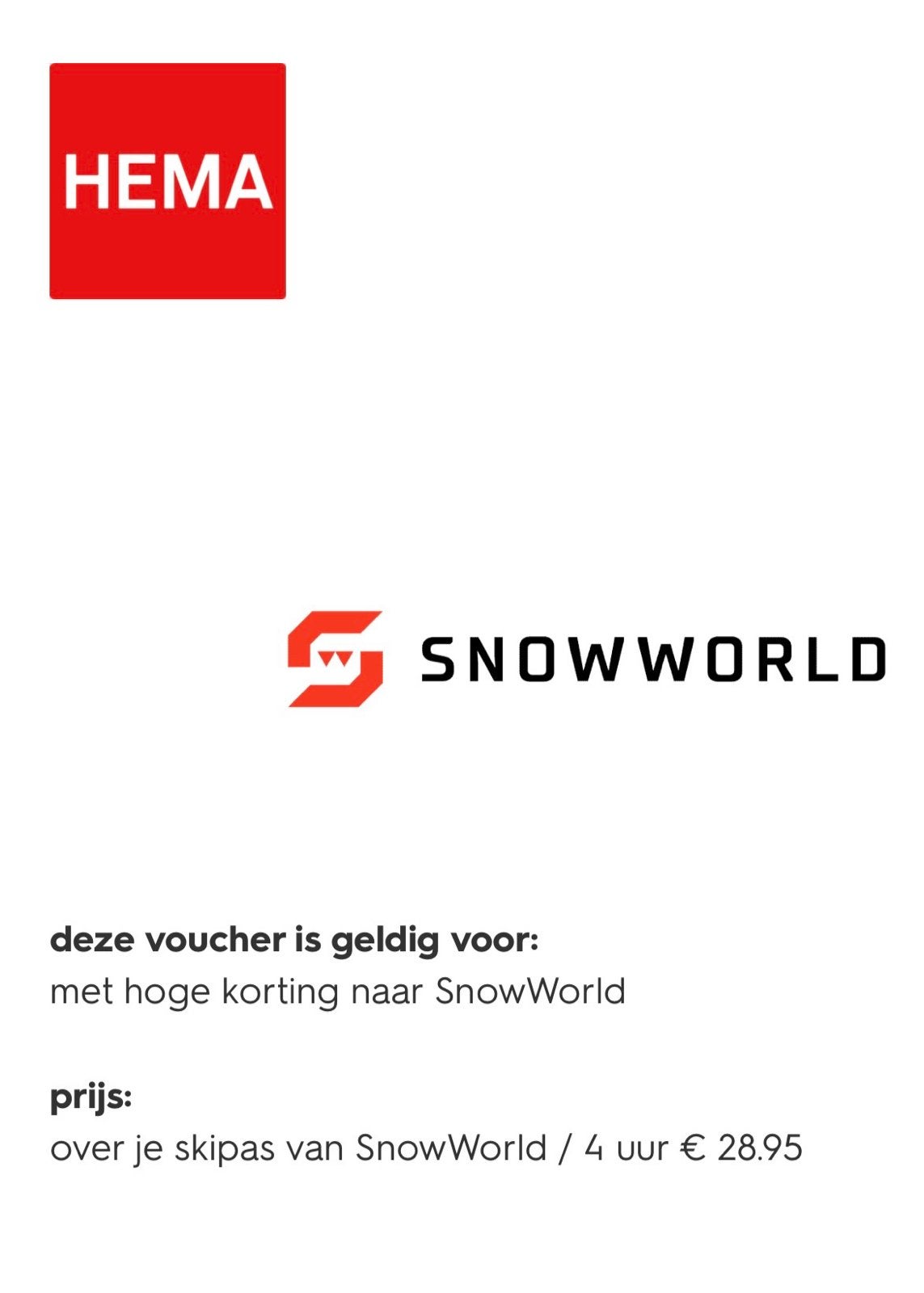 2x Hema Snow World Actie