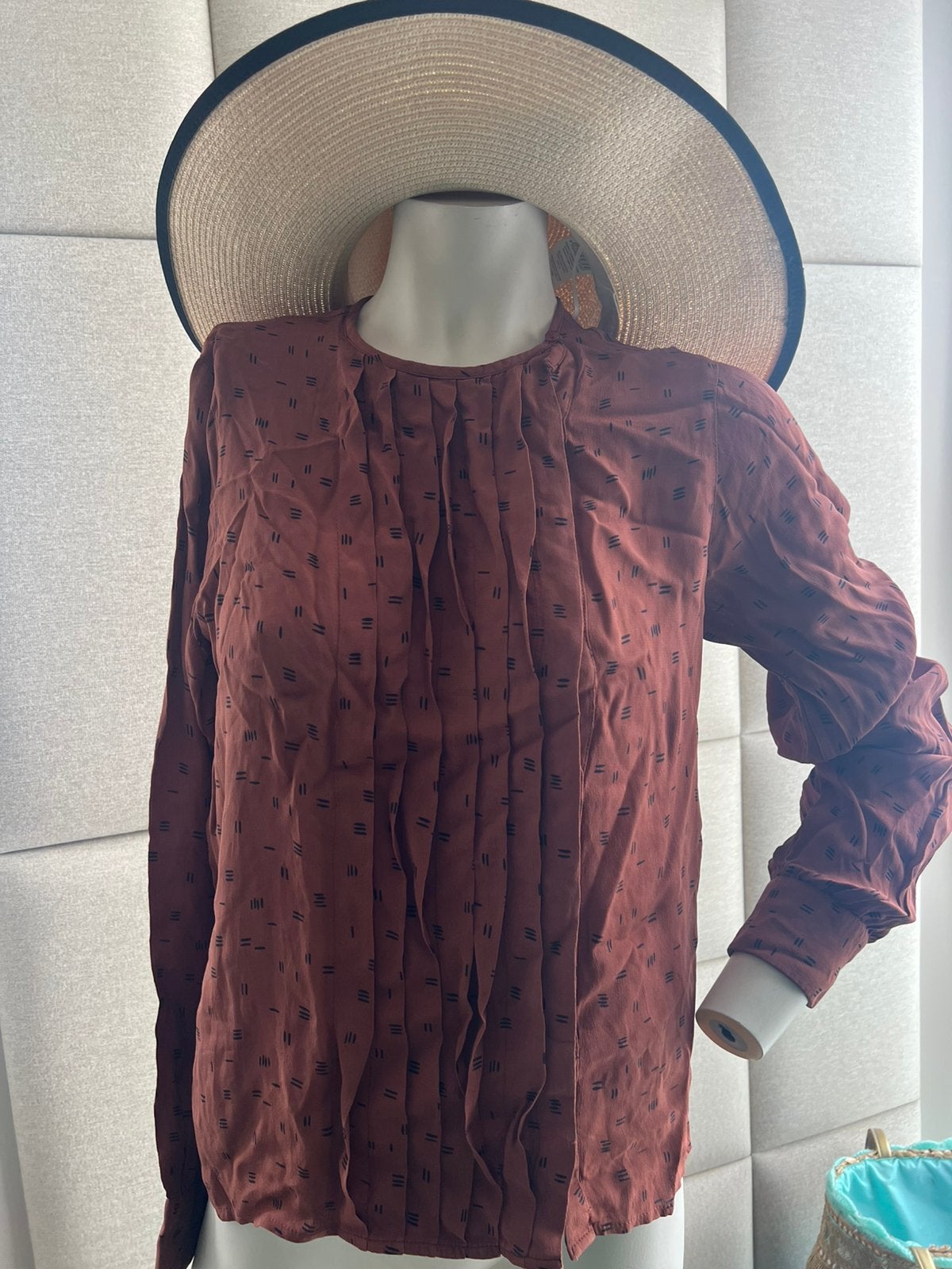 By-bar mooie blouse/ maat S, Verzenden, Zo goed als nieuw, Maat 36 (S), Bruin