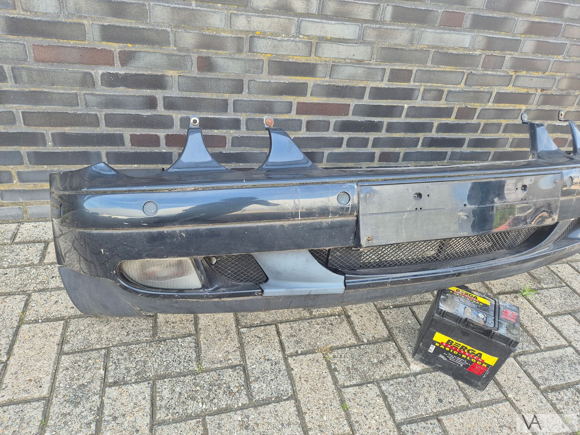 Voorbumper van Mercedes CLK W208 1997 - 2003 met pdc €150, Gebruikt, -, Voor, Ophalen of Verzenden