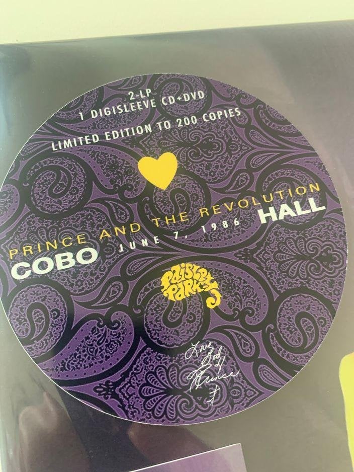PRINCE Cobo Arena 1986 2LP+CD + DVD (RARE SET) Purple/Black, Inclusief obi, 12 inch, Nieuw in verpakking, Dubbel-LP