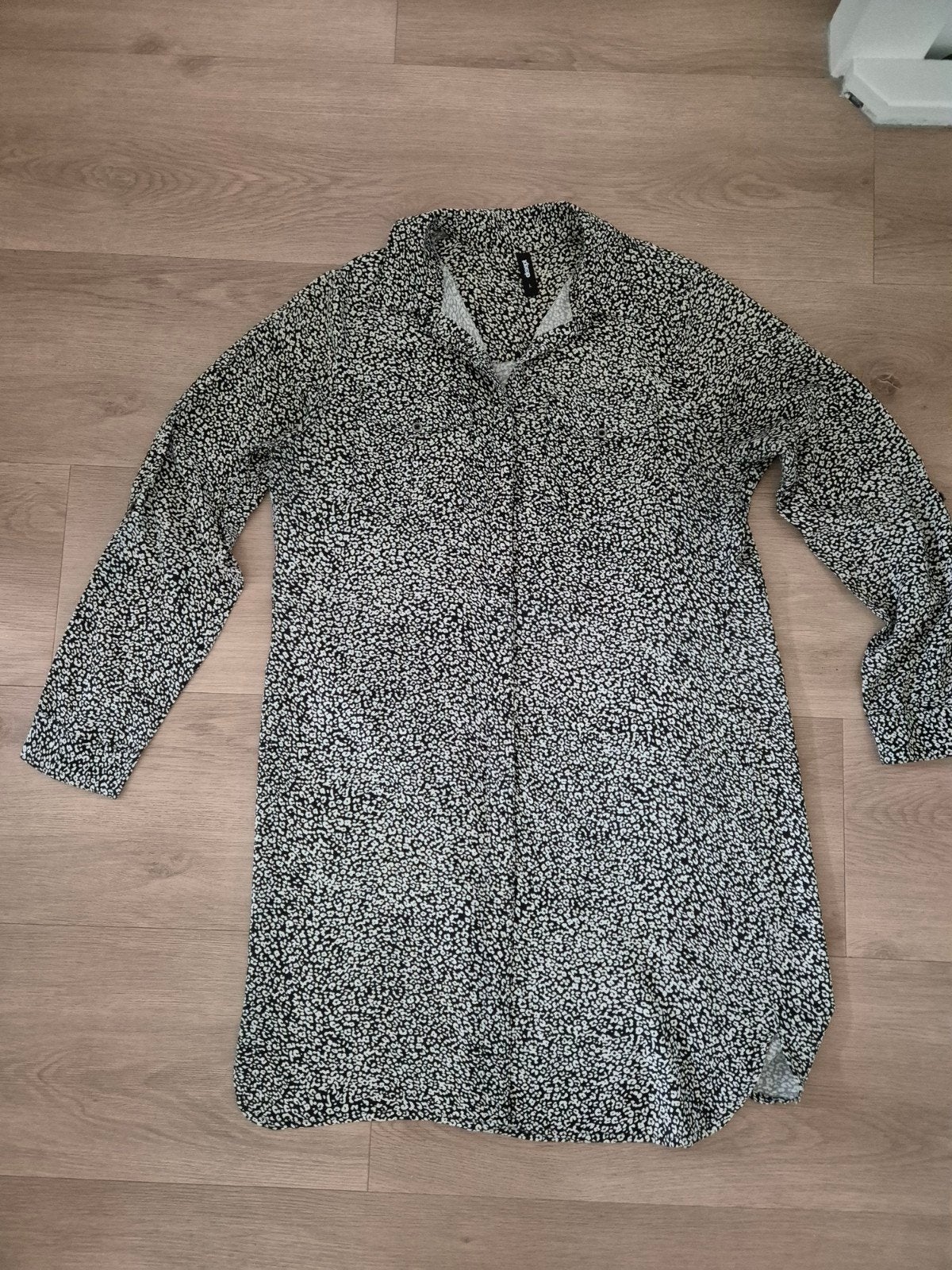 Eksept Zwart-Witte Lange Blouse / Tuniek - Maat L, Zwart, Maat 42/44 (L), Ophalen of Verzenden, Zo goed als nieuw