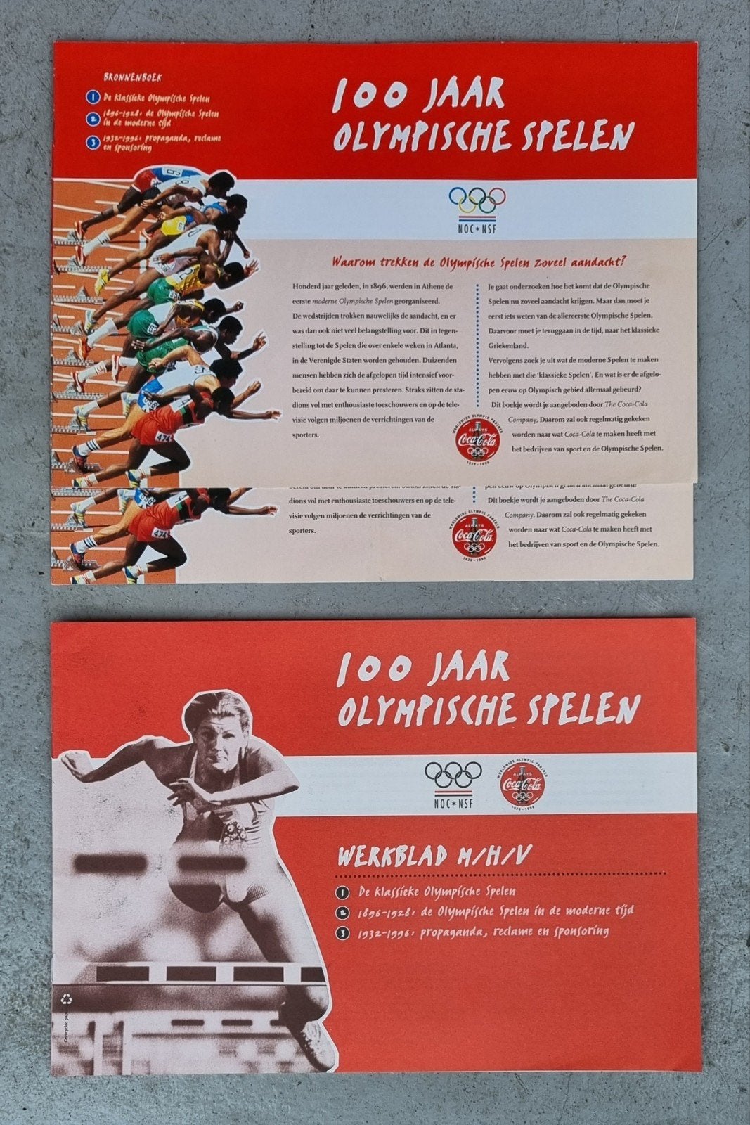 Documentatie 100 Olympische Spelen / Coca-Cola, Verzamelen, Ophalen of Verzenden, Zo goed als nieuw, Gebruiksvoorwerp