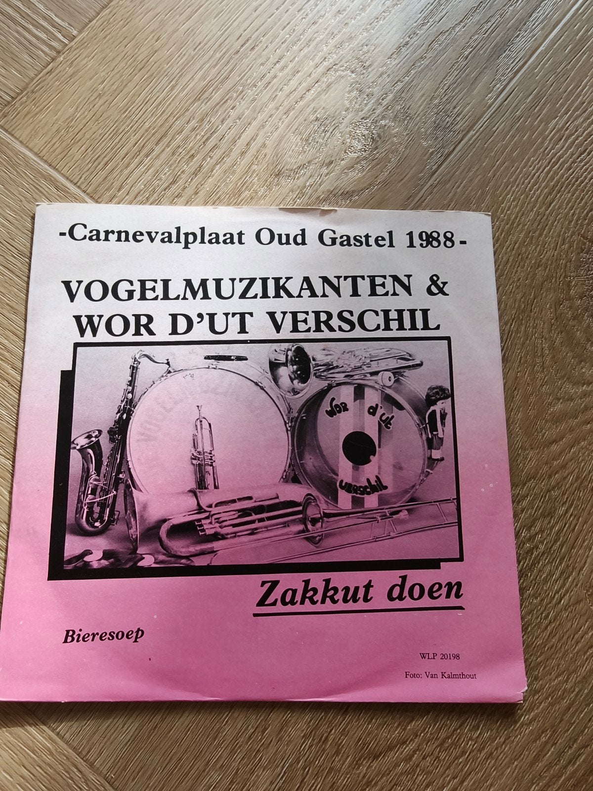 Carnavalplaat Oud Gastel 1988 - De Vogelmuzikanten, Gebruikt, Fotohoes, Overige genres, 7 inch