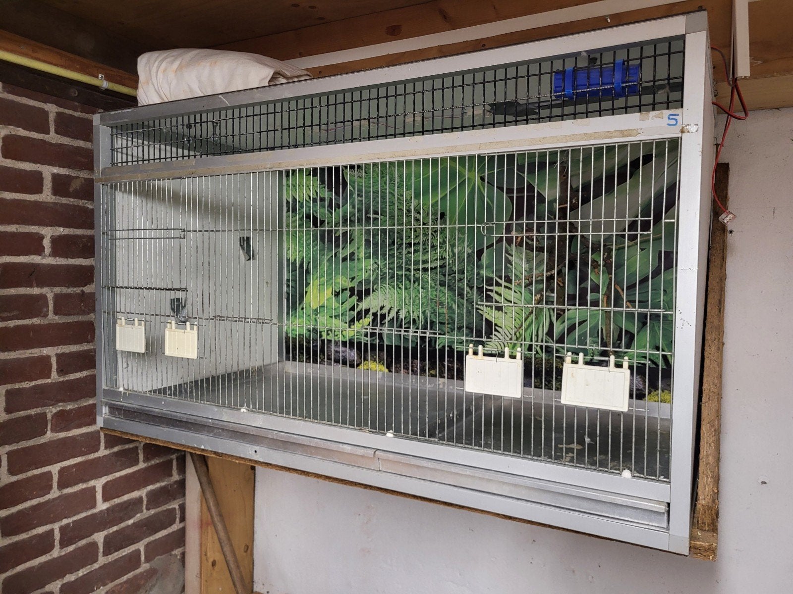 broedkooi vogelkooi uitvliegkooi, Ophalen, Gebruikt, Aluminium, Vogelkooi