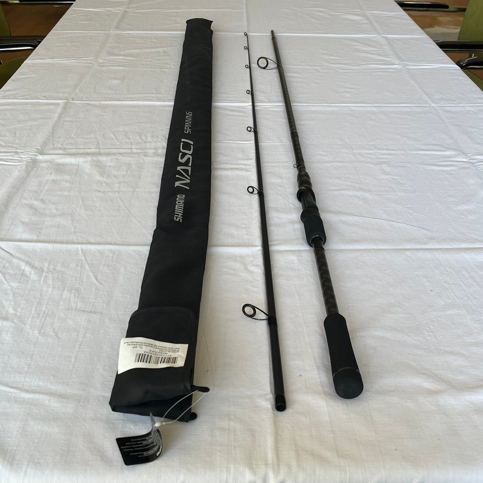 Shimano nasci spin fast 249, Ophalen of Verzenden, Zo goed als nieuw, Werphengel