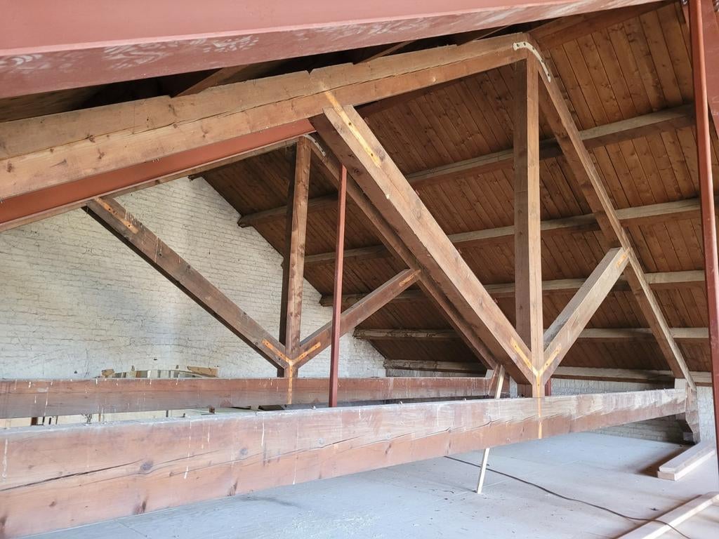 Partij oude kerk balken +/-16st tussen 3 en 3,6m lang, Doe-het-zelf en Verbouw, Hout en Planken, Ophalen, Gebruikt, Eiken, Balk