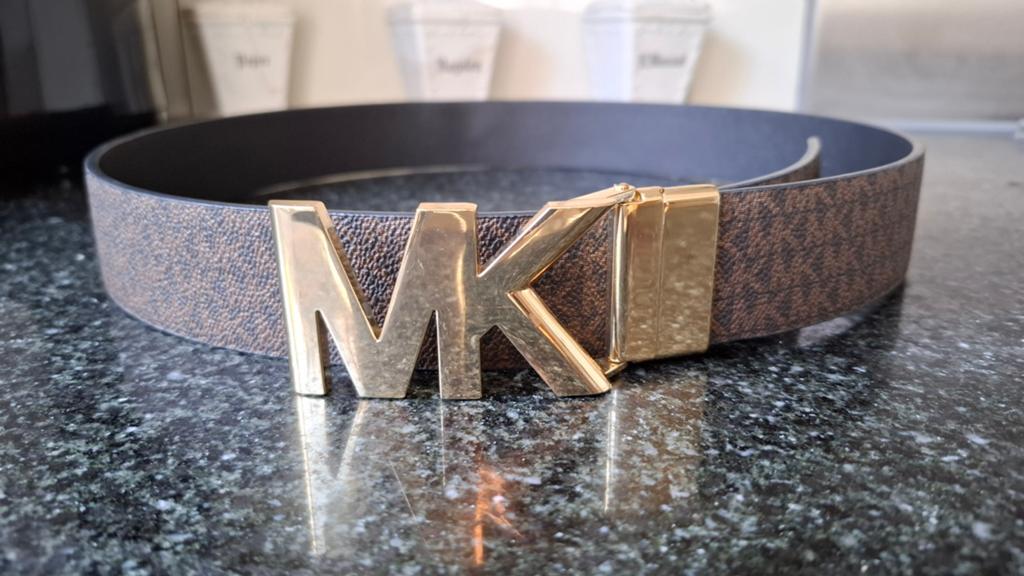 Michael Kors Omkeerbare Riem met MK Gesp, Michael Kors, Nieuw, Heupriem, Ophalen of Verzenden