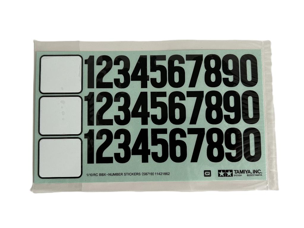 Tamiya 11421862 Sticker Autonummers BBX BB-01 58719, Ophalen of Verzenden, Nieuw, Auto offroad