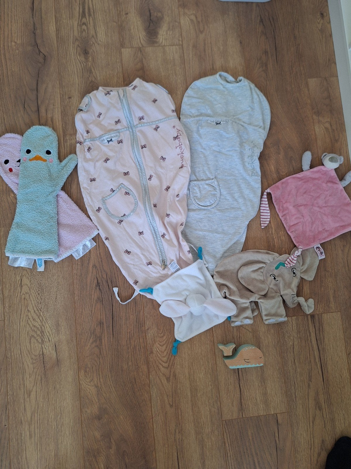 Puckababy slaapzakken en knuffeldoekjes, Ophalen of Verzenden, Gebruikt, Grijs, Puckababy