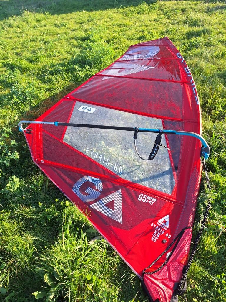 Gaastra Hybrid 5.6 Windsurfzeil, Ophalen of Verzenden, Gebruikt, Zeil, 5 tot 7 m²