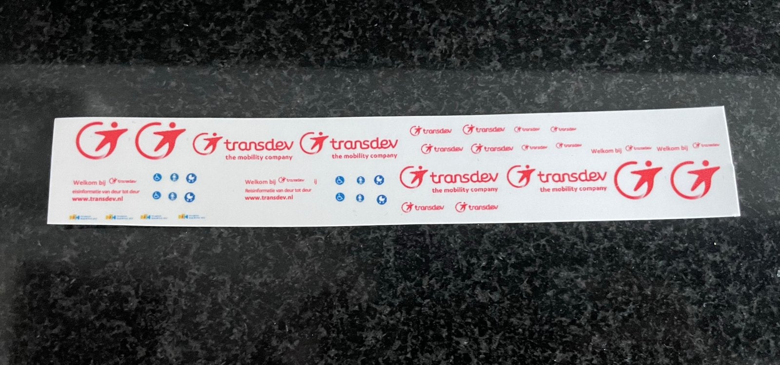 Decals transfer logo set Transdev bus ov 1:87 H0, Verzenden, Nieuw, Overige merken