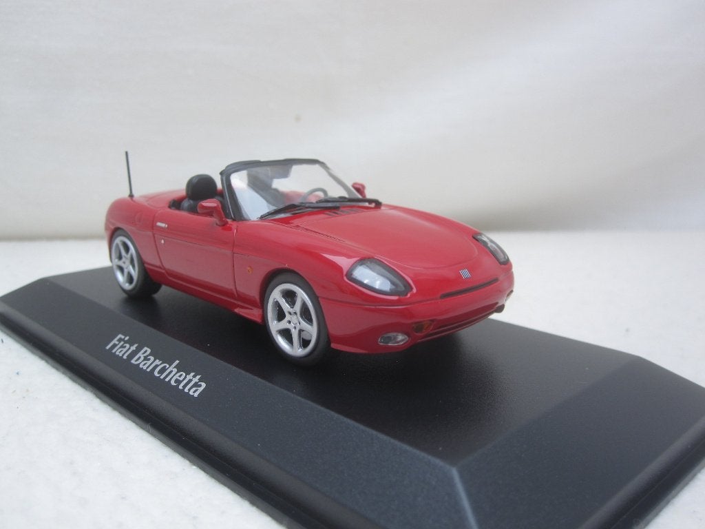 Fiat Barchetta 1995 Rood 1:43 Maxichamps, Ophalen of Verzenden, Nieuw, Auto, MiniChamps