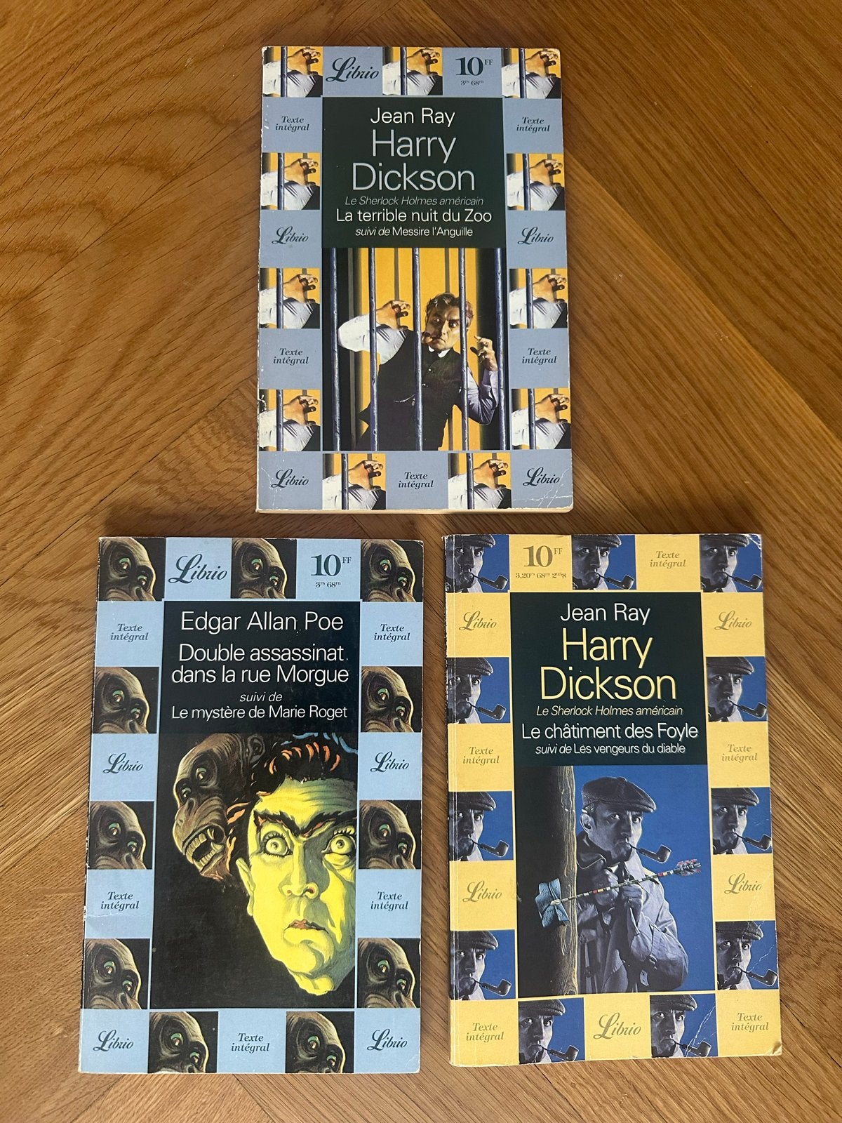 3 franse boeken: Harry Dickson & Edgar Allan Poe, Ophalen, Gelezen
