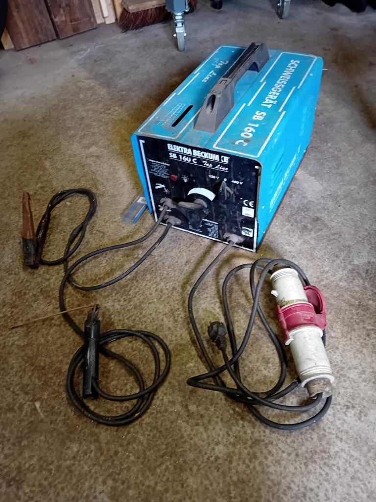 Lasapparaat voor elektrodes, Elektra Beckum, 220/380, Doe-het-zelf en Verbouw, Gereedschap | Lasapparaten, Ophalen, Gebruikt, Elektroden
