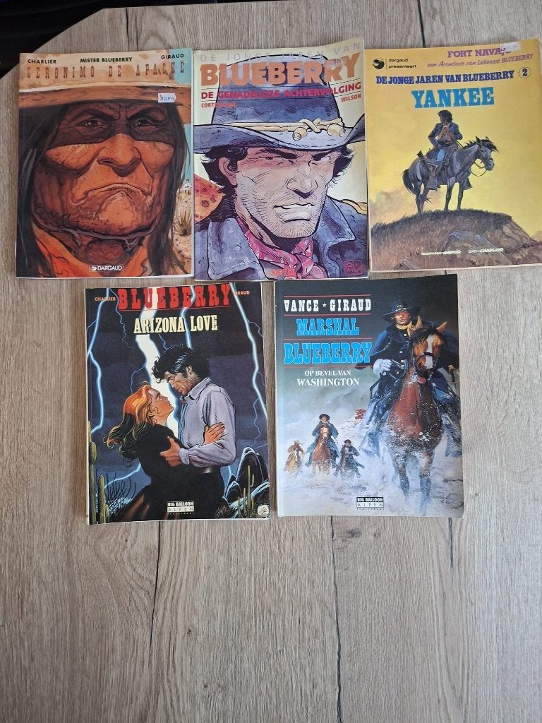 Blueberry, Meerdere stripboeken, Ophalen, Gelezen