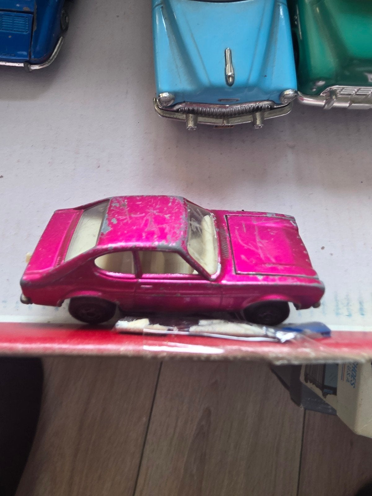 Matchbox Ford Capri Superfast 1970 - Roze, Ophalen of Verzenden, Gebruikt