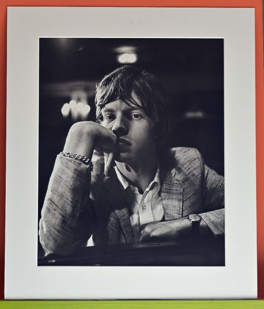 Portret Mick Jagger, Ophalen, Print, Fotografie