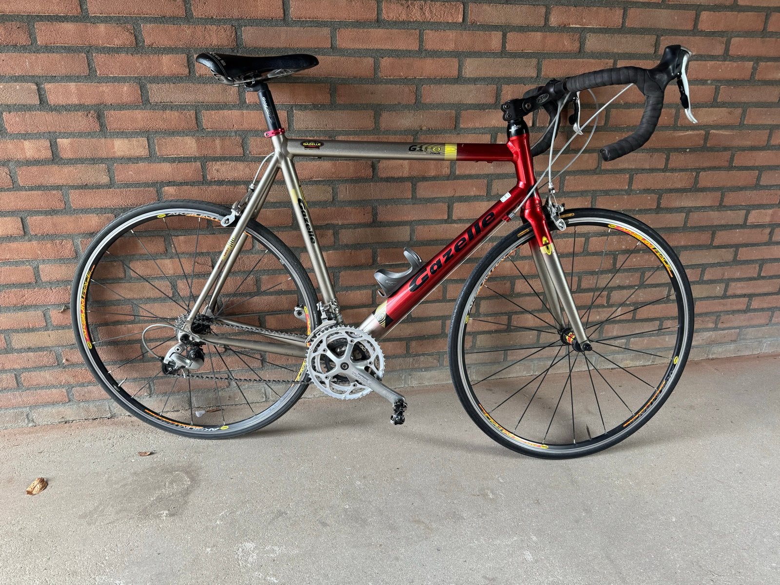 Gazelle Giro 7005 Aluminium racefiets Shimano Tiagra, Fietsen en Brommers, Ophalen, Minder dan 10 versnellingen, Gebruikt, Velgrem