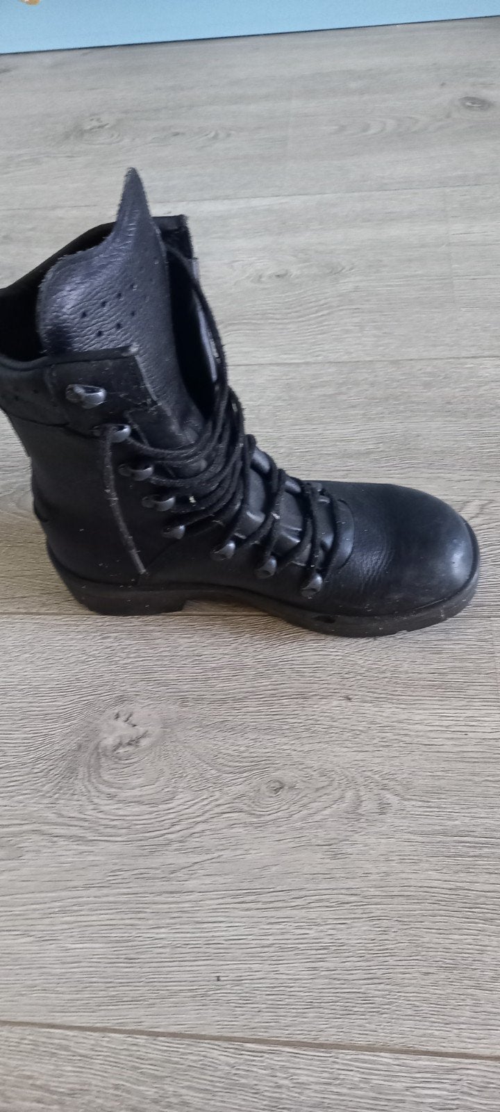 Zwarte leren boots - Maat 40, Kleding | Heren, Schoenen, Onbekend, Zwart, Boots, Ophalen of Verzenden