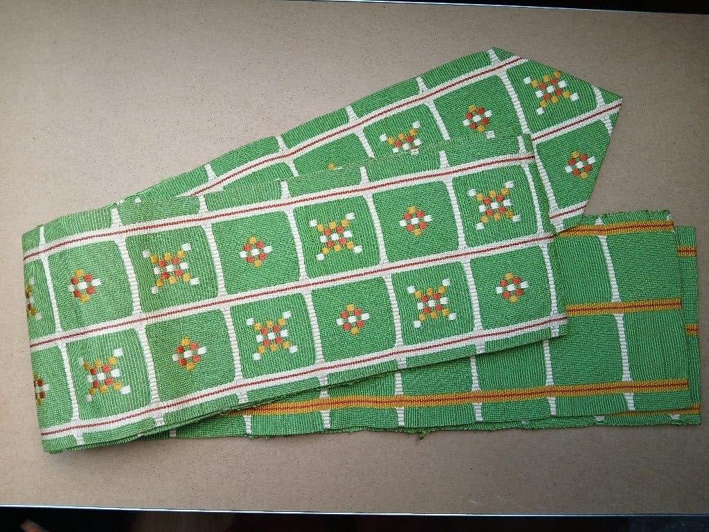 Traditionele Japanse obi hanhabaobi riem green, Ophalen of Verzenden