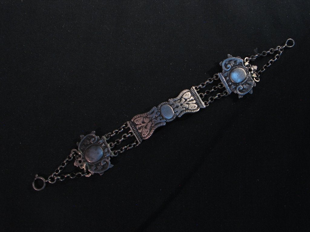 Armband antiek zilver van 18e eeuws bijbelslot Meppel. 2211, Ophalen of Verzenden, Zilver