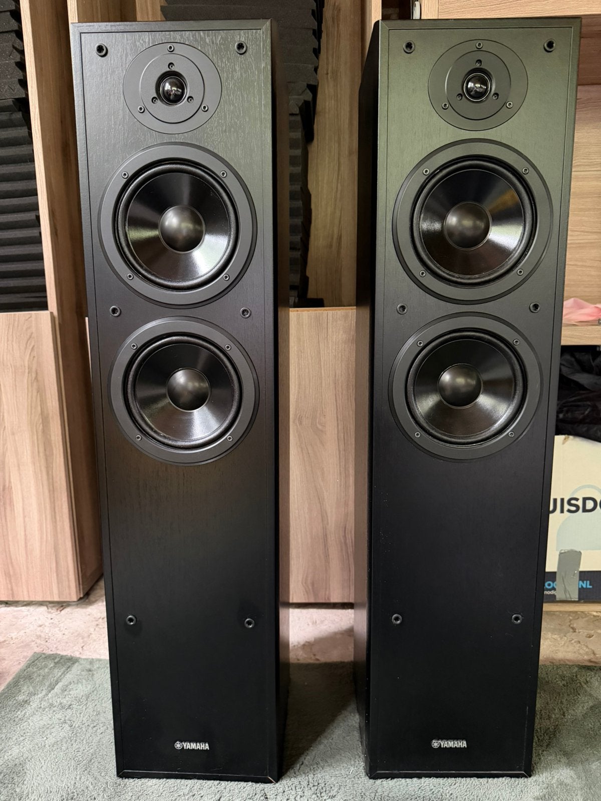 Yamaha NS-F51 vloerstaande luidsprekers – nette staat, Zo goed als nieuw, 120 watt of meer, Front, Rear of Stereo speakers, Ophalen