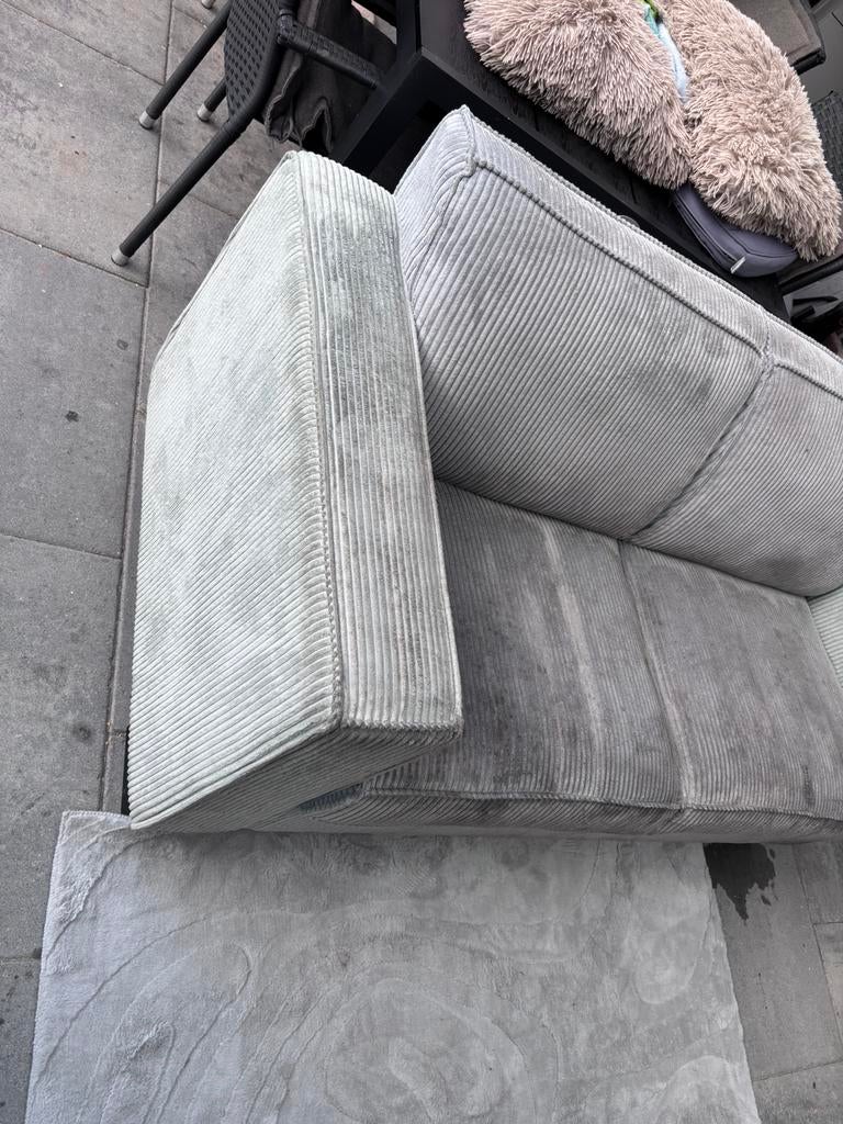 Ribstof bankstel, Ophalen, Gebruikt, 75 tot 100 cm, Driepersoons