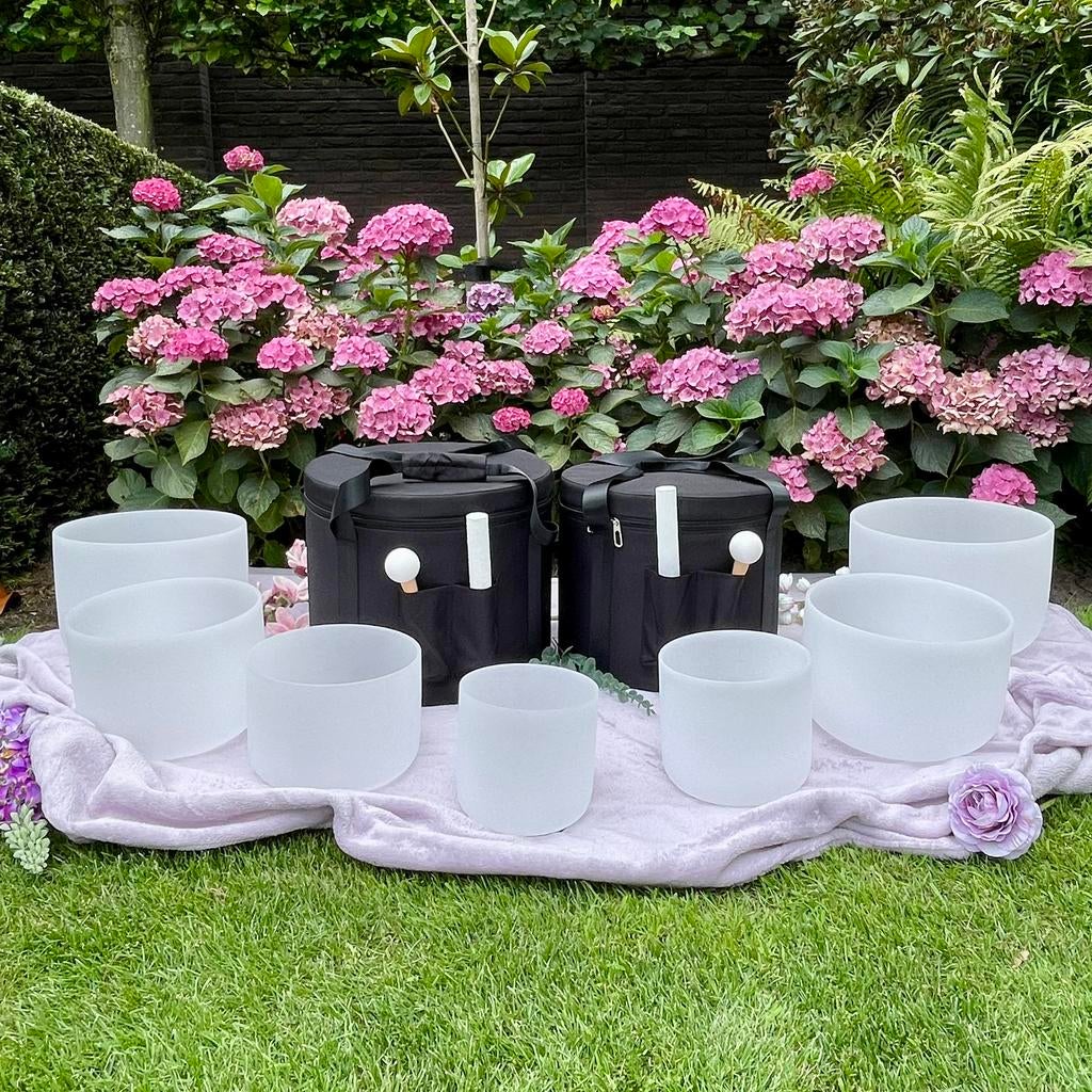 Crystal Singing Bowls 432 Hz - 7 Chakra Klankschalen, Hillscollective@outlook.com, HILLS Essentials, Nieuw, Ophalen of Verzenden