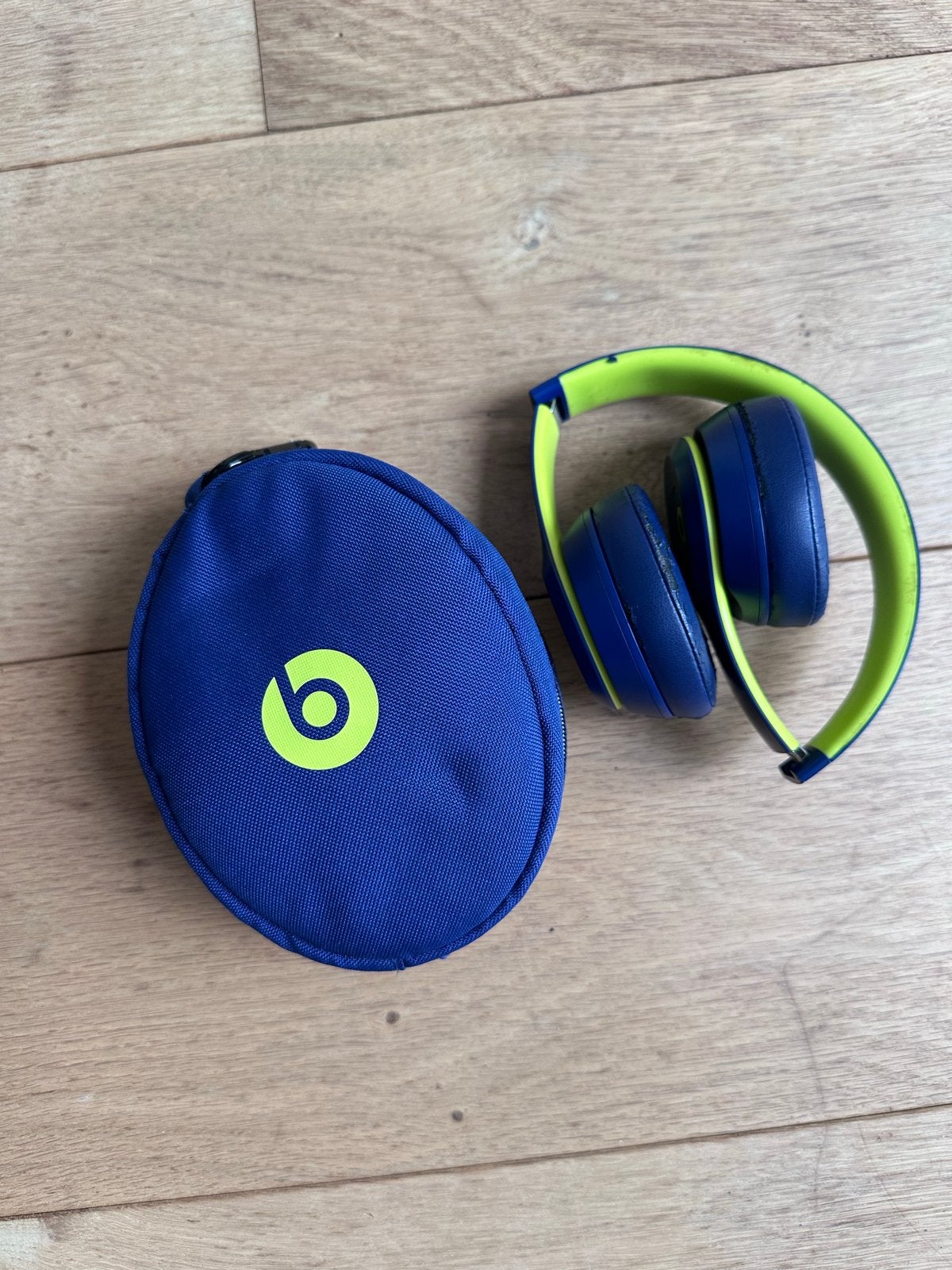Beats Solo³ Wireless koptelefoon - Blauw/Groen, Audio, Tv en Foto, Koptelefoons, Meerkleurig, Gebruikt, Bluetooth, Beats