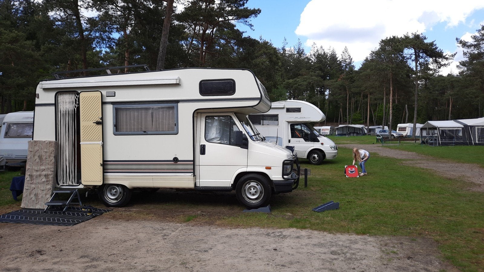 Burstner mobil camper te koop '92 zeer goed onderhouden!!, Caravans en Kamperen, Alkoof, Fiat, Particulier, Luifel