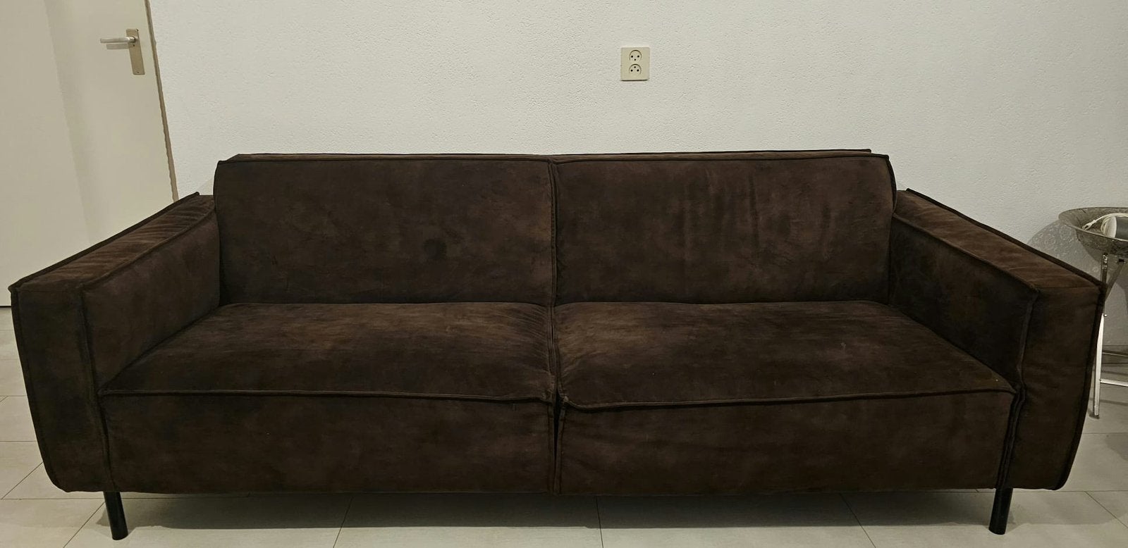 UMIX 4-zits bank Madison Astaro - coffee, Ophalen, Minder dan 75 cm, Zo goed als nieuw, Rechte bank