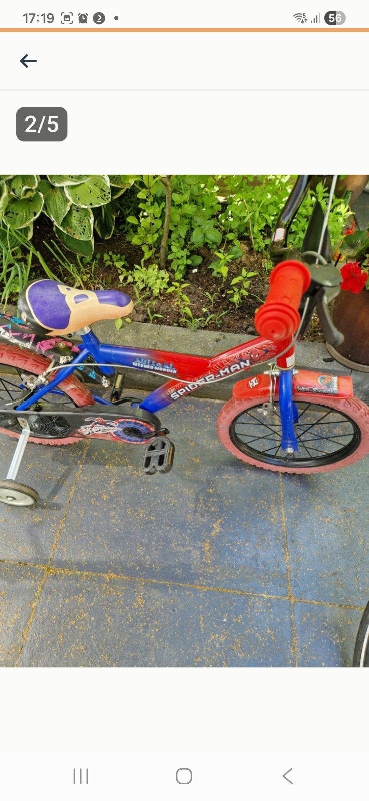 Kinderfiets, Fietsen en Brommers, Fietsen | Kinderfietsjes, Ophalen, Gebruikt, 16 tot 20 inch, Zijwieltjes