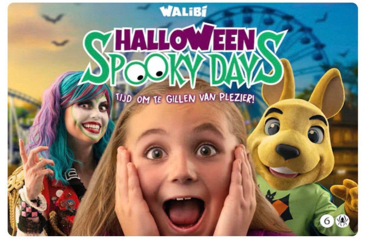 Walibi Holland Halloween Spooky Day, Drie personen of meer, Ticket of Toegangskaart